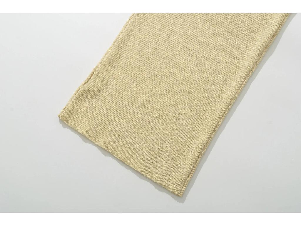 2024 Summer European & American Slim-Fit Jacquard Knitted High-Waisted Dress