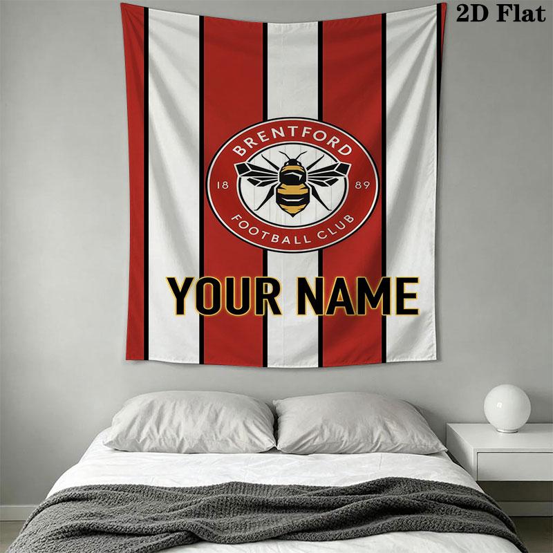 Custom Brentford Wall Hanging Printed Fabric Blanket Decorative Tapestries for Bedroom Living Room Home Decor