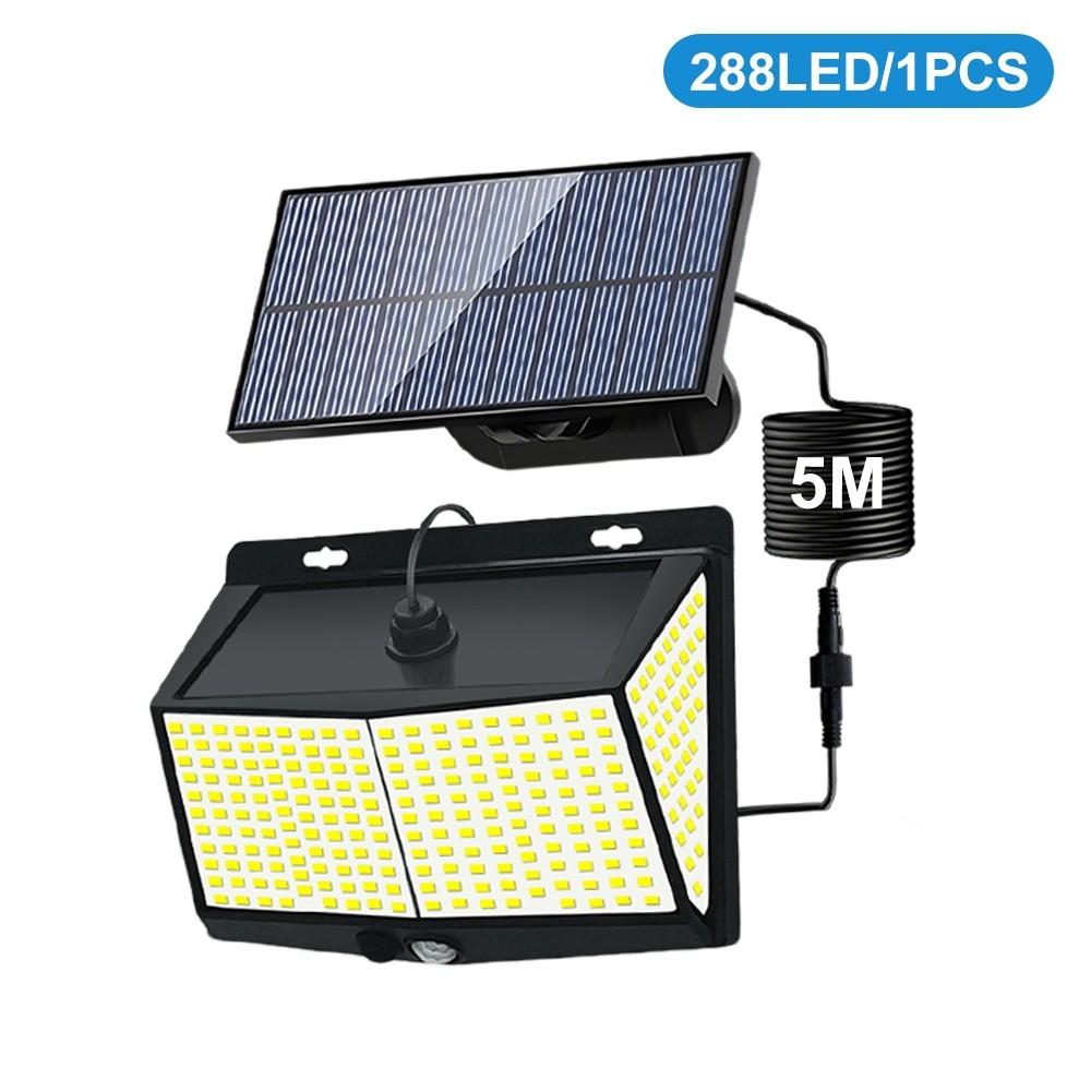 

288LED Split Solar Lights Outdoor Motion Sensor Solar Powered Pir Flood Light Waterproof Solar Security Wall Lamp Garden Door