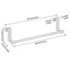 23/36CM Überhängender Handtuchhalter für Schrank Ohne Bohren Edelstahlregal Küchenhandtuchhalter für Schrank für Zuhause Wohnung Badezimmer