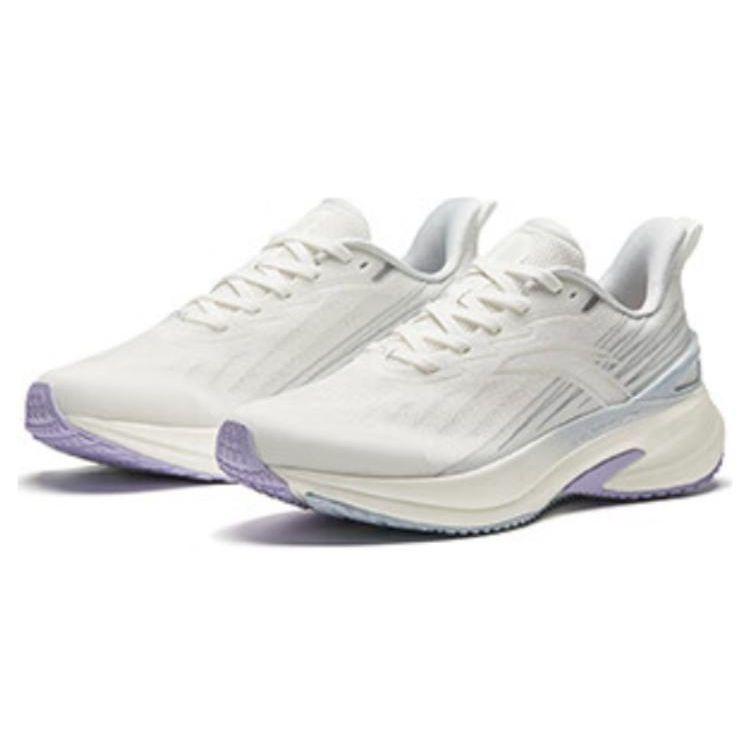 Anta Running 4th Generation Casual Fashion Shock Absorbing Durable Low Top Running Shoes Women Sneaker White Purple 122425585-1