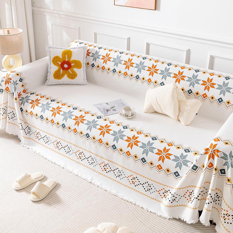 Sofa Cover Cloth High-Grade Simple Style Sofa Towel Dust-Proof All-Inclusive Universal Sofa Cover Four Seasons Universal