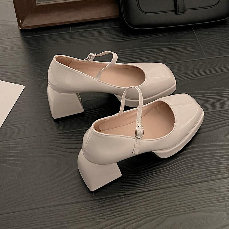 

Vintage French Mary Jane 2025 summer new waterproof table super high heel versatile Japanese Spice Girl uniform single shoes 35