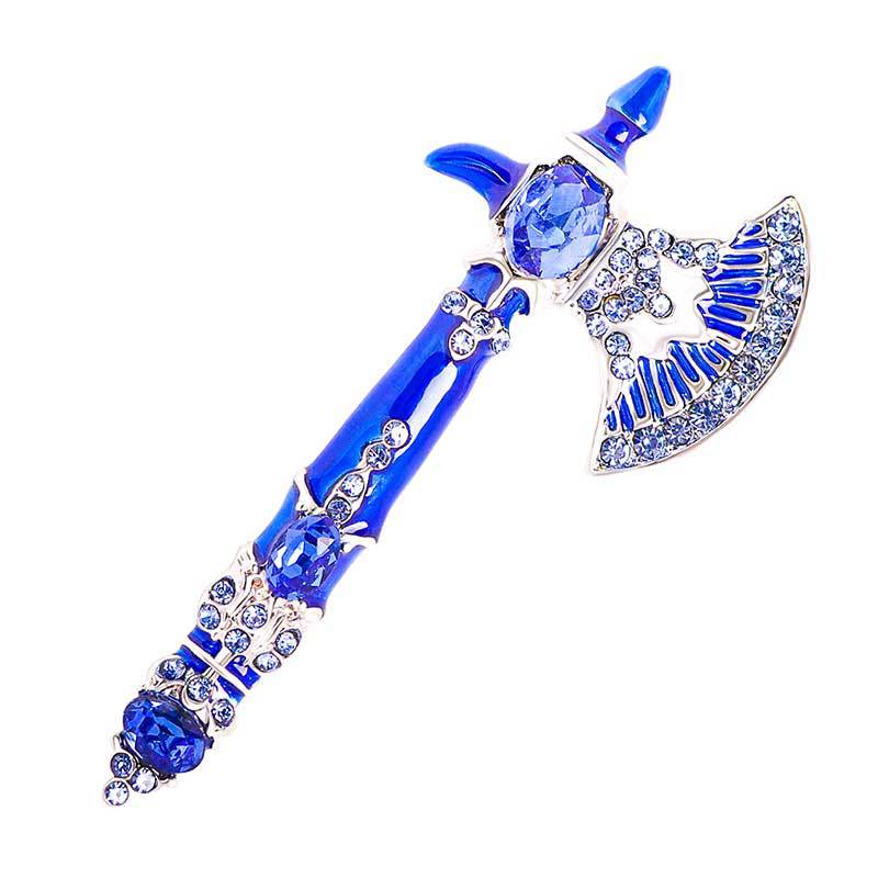 

SKEDS Vintage Exquisite Men Women Classic Axe Cryttal Badges Pin Fashion Retro Design Office Suit Brooches Unsiex Elegant Buckle