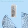 4 Pcs Plastic Ruler Set Math Geometry Set Triangle Ruler Drawing Tool Drafting Supplies for Artists and Students