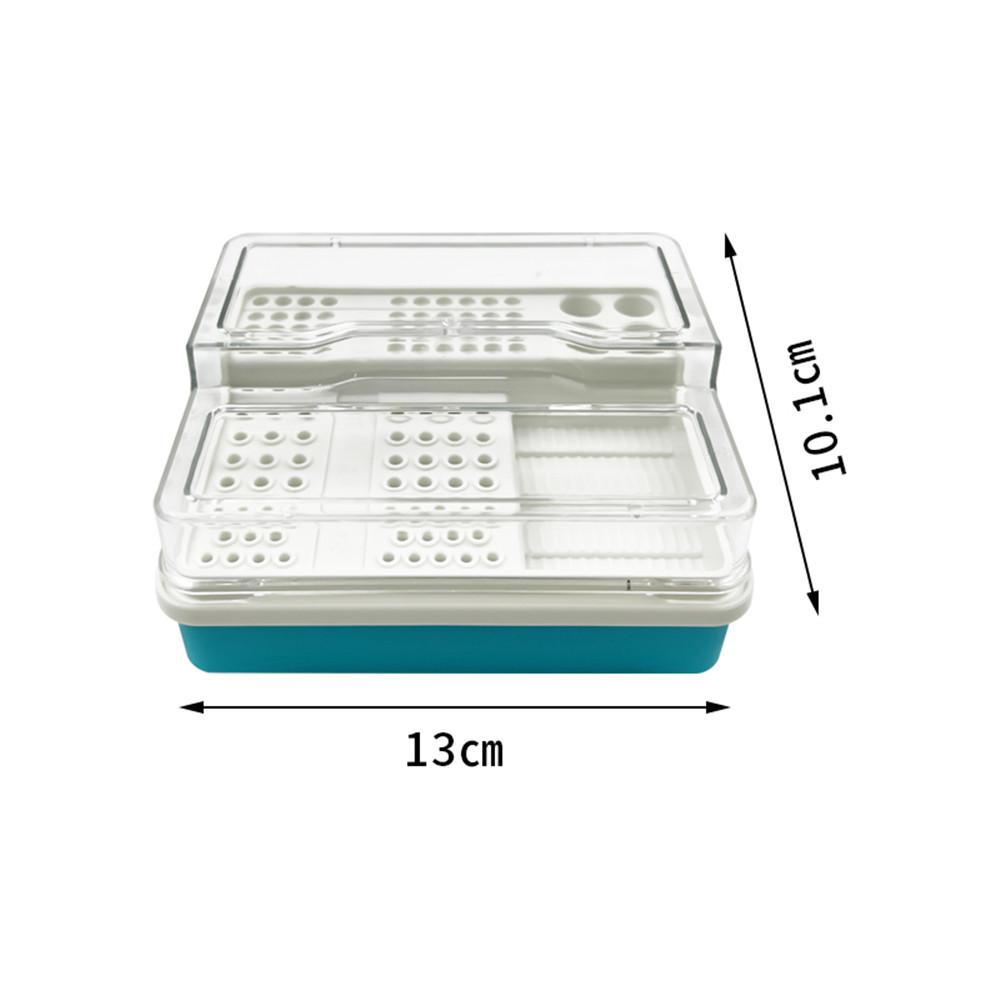 Scatola Endo Dentale a 96 Fori Porta Frese Endo Sterilizzazione Posizionamento Custodia Multifunzione Strumenti Laboratorio Odontoiatrico Nuovo