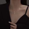 S925 Sterling Silver Necklace with Diamond Snake Pendant - Fashionable, Versatile & Elegant Collarbone Chain for Women