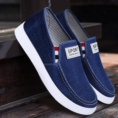 Fashion Men Canvas Shoes  New Spring Summer Comfortable Canvas Men Casual Shoes Male Flat Loafers Shoes Men Dfv45