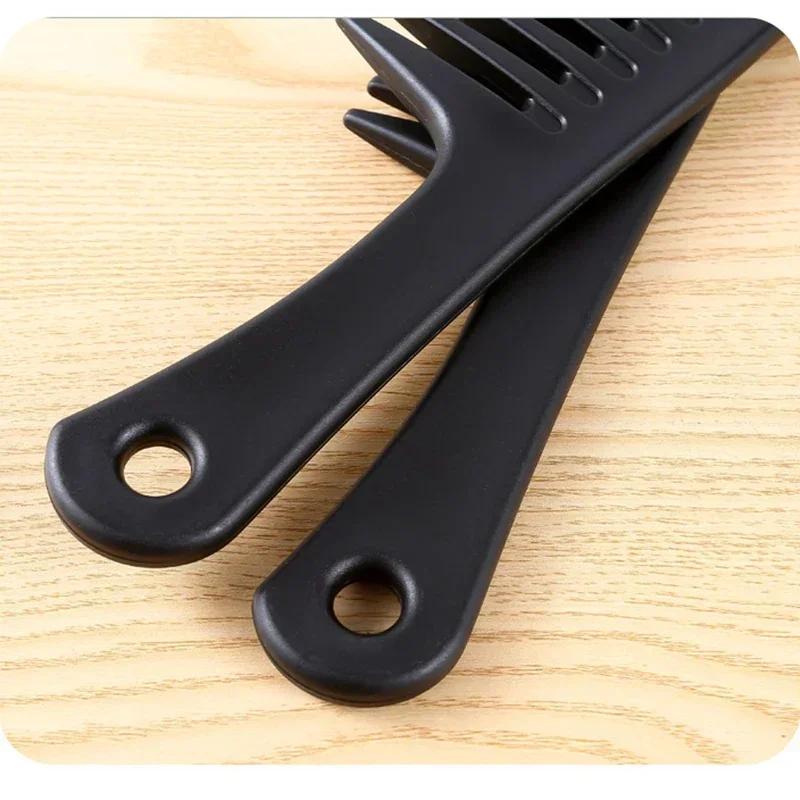 Thick Wide Tooth Comb Heat Resistant Hairdressing Hair Brush Durable Plastic Anti Static Detangling Hair Comb for Curly Wet Hair