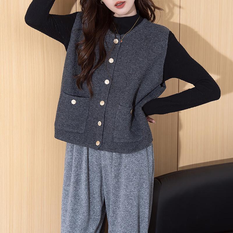 TonLion 2025 Autumn/Winter Women's Knit Vest Top