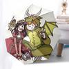1pc Dragon Prince Automatic Opening/Closing Outdoor Umbrella with 3-Fold Design, Iron Frame Outdoor for Fans, Travelers, Daily Use, Gift Idea.L09