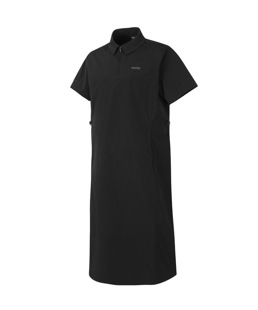 DISCOVERY EXPEDITION Women'S Freshvent Collared Woven Dress (Black)
