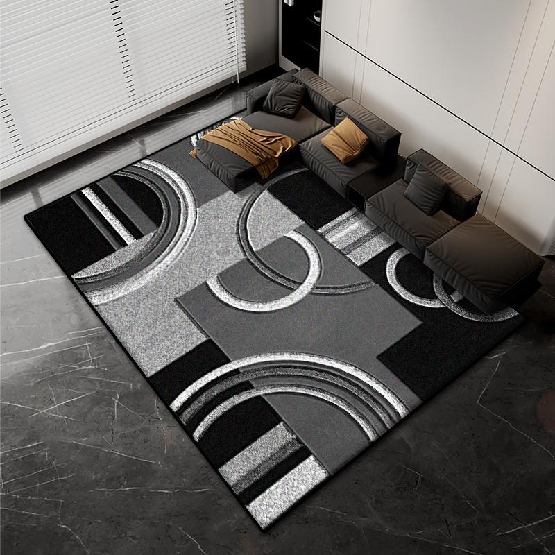 Nordischer Abstrakter Luxusteppich Heimdekoration Wohnzimmer Flauschige Plüschteppiche 200x300cm Schlafzimmer Büro Bereich Rutschfeste Bodenmatten