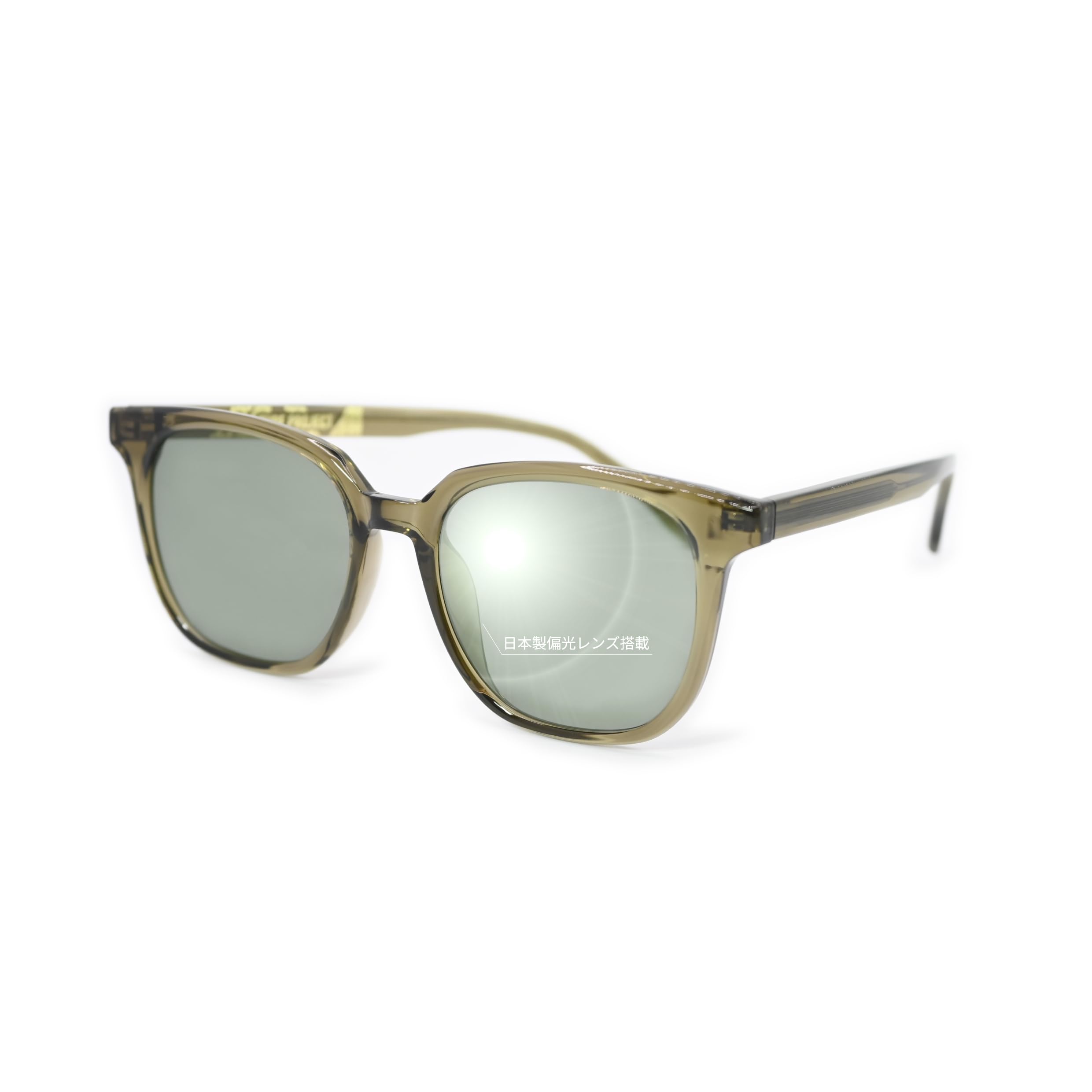 

Turf Project Polarized Sunglasses with Japanese-made CR-39 Optical Lenses, Oversized Wellington Style, Asian Fit, 100% UV Protection, UV400