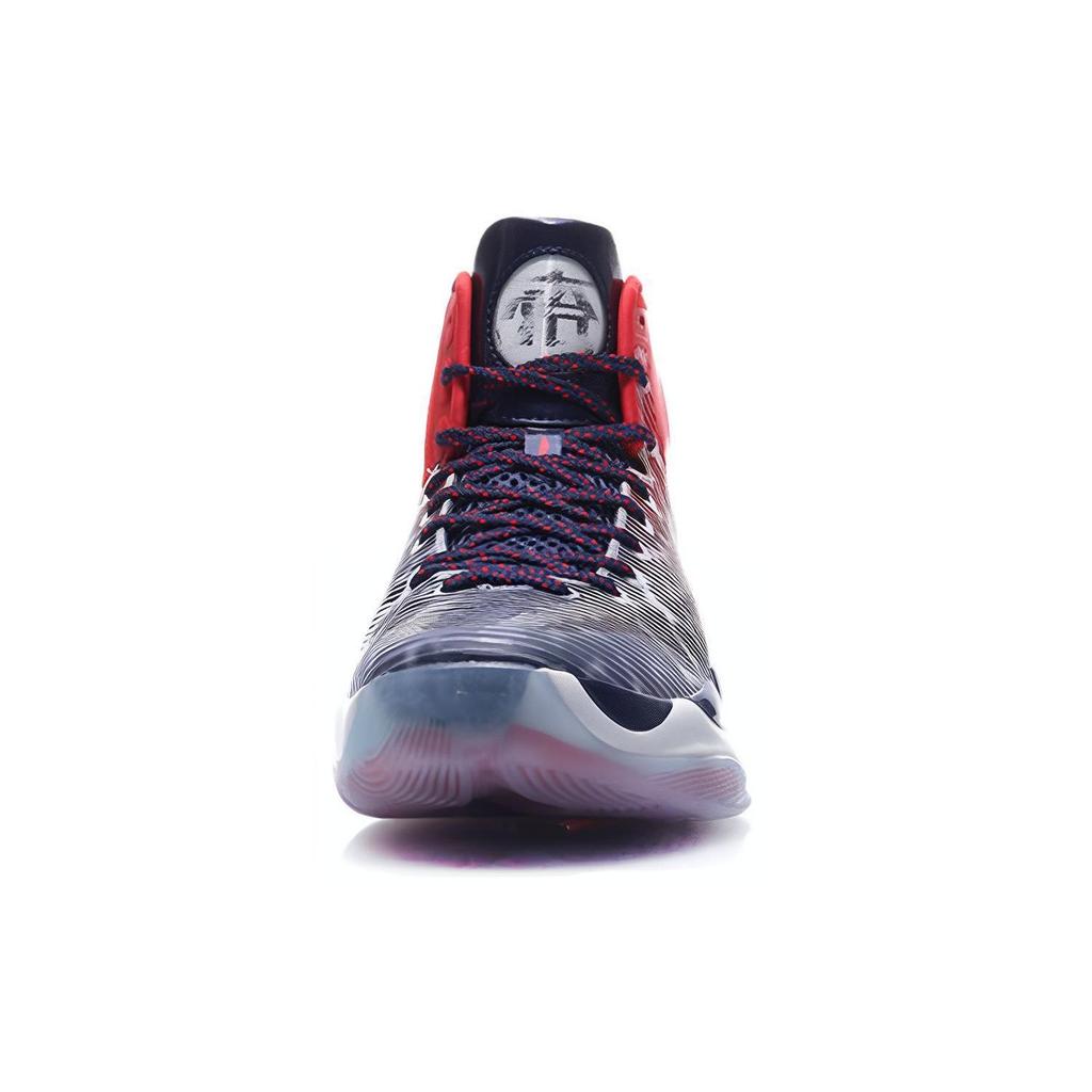 Li Ning YuShuai 11 Cushioning High Top Basketball Shoes Men's Dragon Fruit Red ABAM023-4