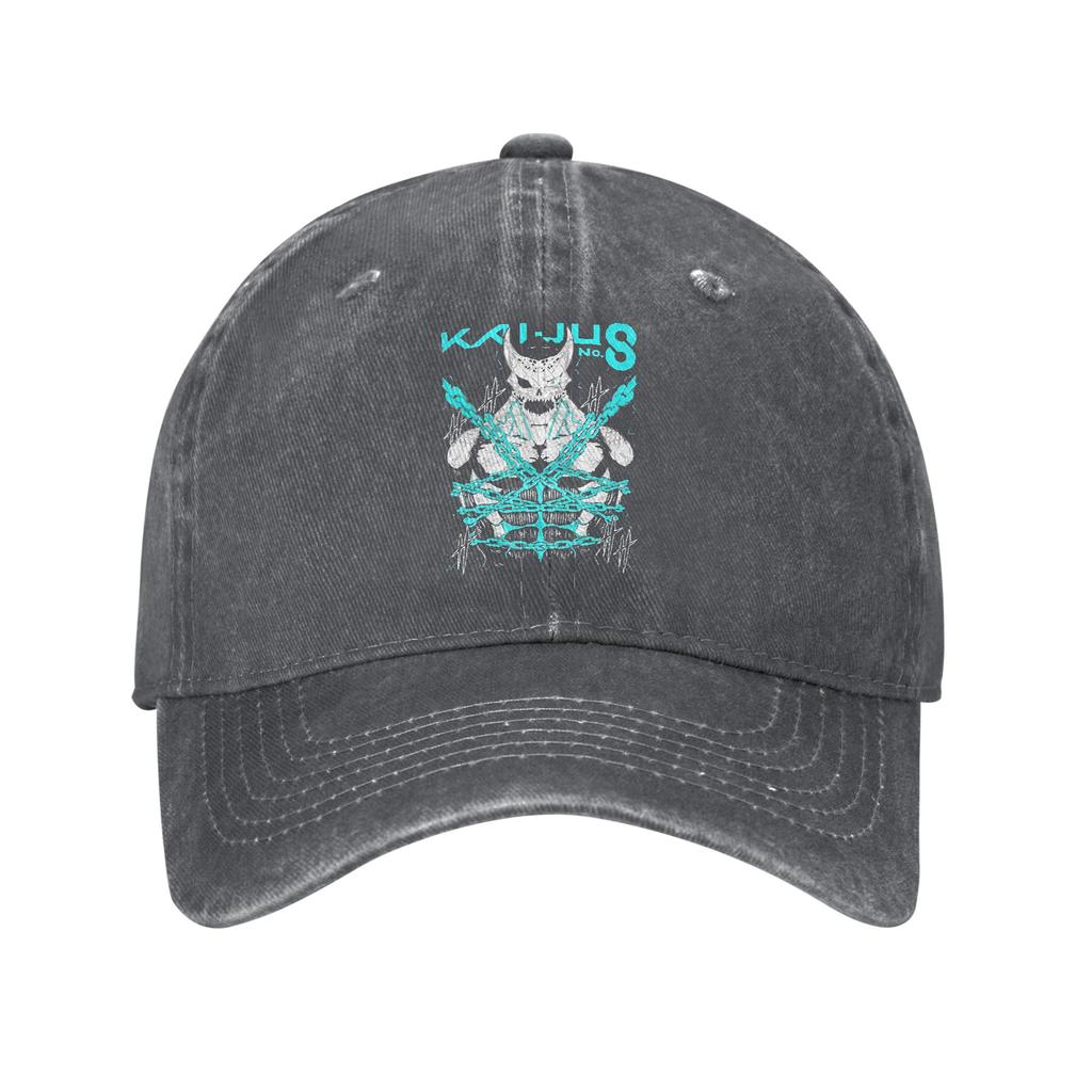 Casual Kaiju No. 8 Monster Baseball Cap Unisex Distressed Denim Snapback Hat Kafka Hibino Anime Outdoor Adjustable Fit Hats Cap