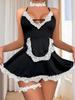 Alluring Women's Lingerie: Quick-Release Maid Costume & Sexy Set
