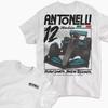 T-shirt Unisex Kimi Antonelli Campione del Gran Premio 2026 Top Stampato alla Moda per Fan Appassionati Maglietta Stile Street