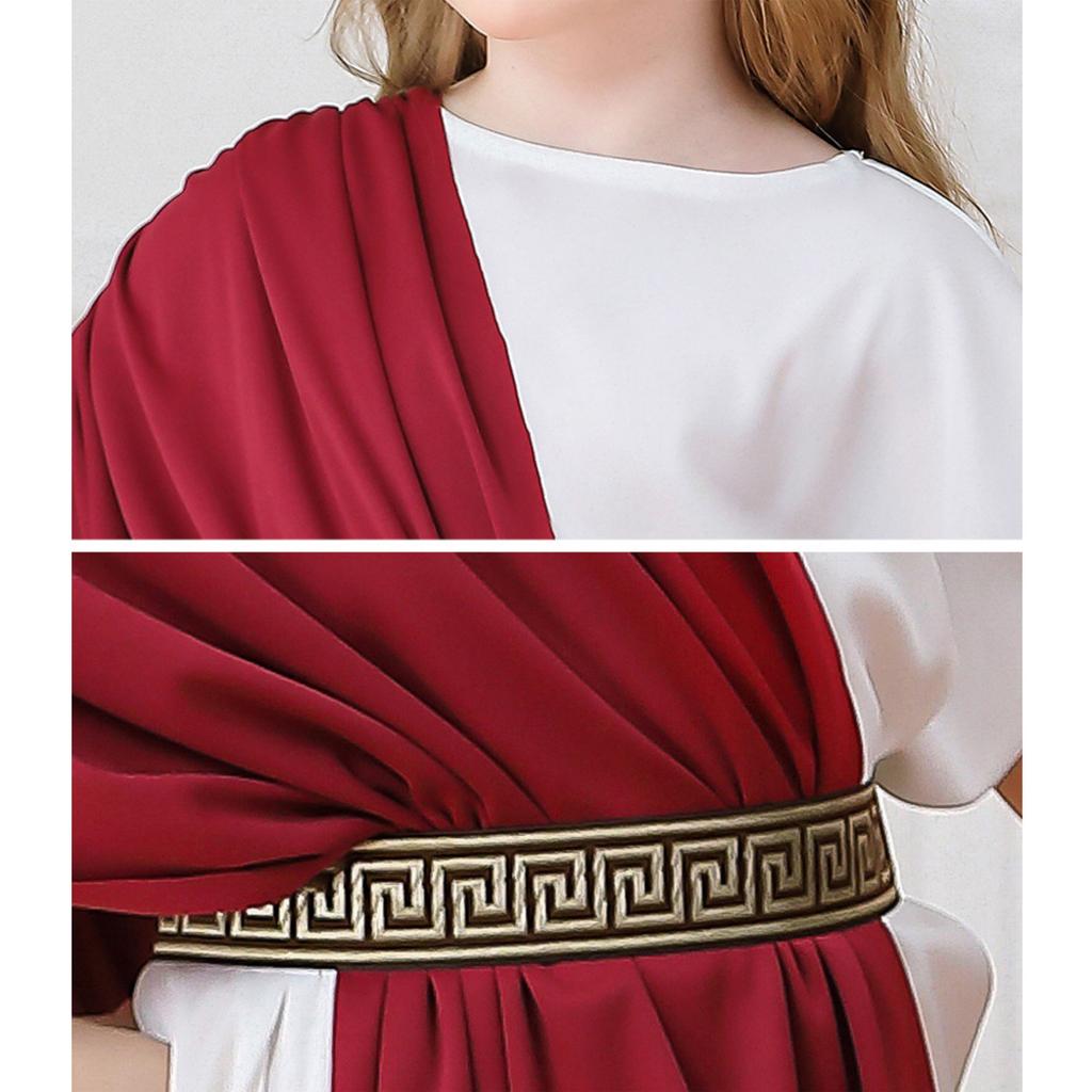 Halloween Children's Costumes Greek Mythology Boys And Girls Clothing Roman Performance Outfits Toga Robes Long Robes