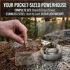 Ultralight Alcohol Stove With Support Stand Camping Stove Durable Spirit Burner Stove  Hiking