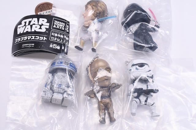 Star Wars Mascot of 5 Gacha Capsule Toy Pla-pla [Set (Complete)]