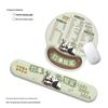 Cute Bamboo Mouse & Keyboard Wrist Rest: Anti-slip, Tendon Support, Home/Office Use
