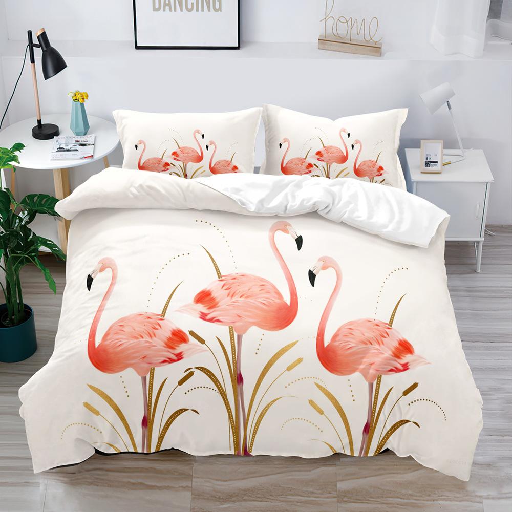 Bedding Three-Piece Bird Cartoon Game 3D Digital Printing Kit