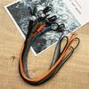 Phone Charm Nylon Cell Phone Pendant Braid Keychain Lanyard Handmade Landyard Universal Cord for Keys Couple  Keyring Neck Strap