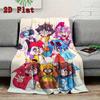 Mikecrack Cartoon Theme Design 2D Flat Pattern Flannel Blanket High Quality All Seasons Warmth and Comfort Perfect for Christmas Gifts.PMT0914166