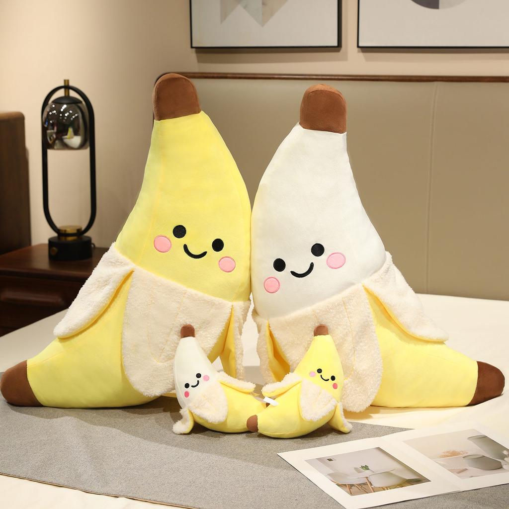 Cartoon Simulation Banana Doll Fruit Plush Toy Doll Girl's Legs on The Bed Sleeping Pillow Gift