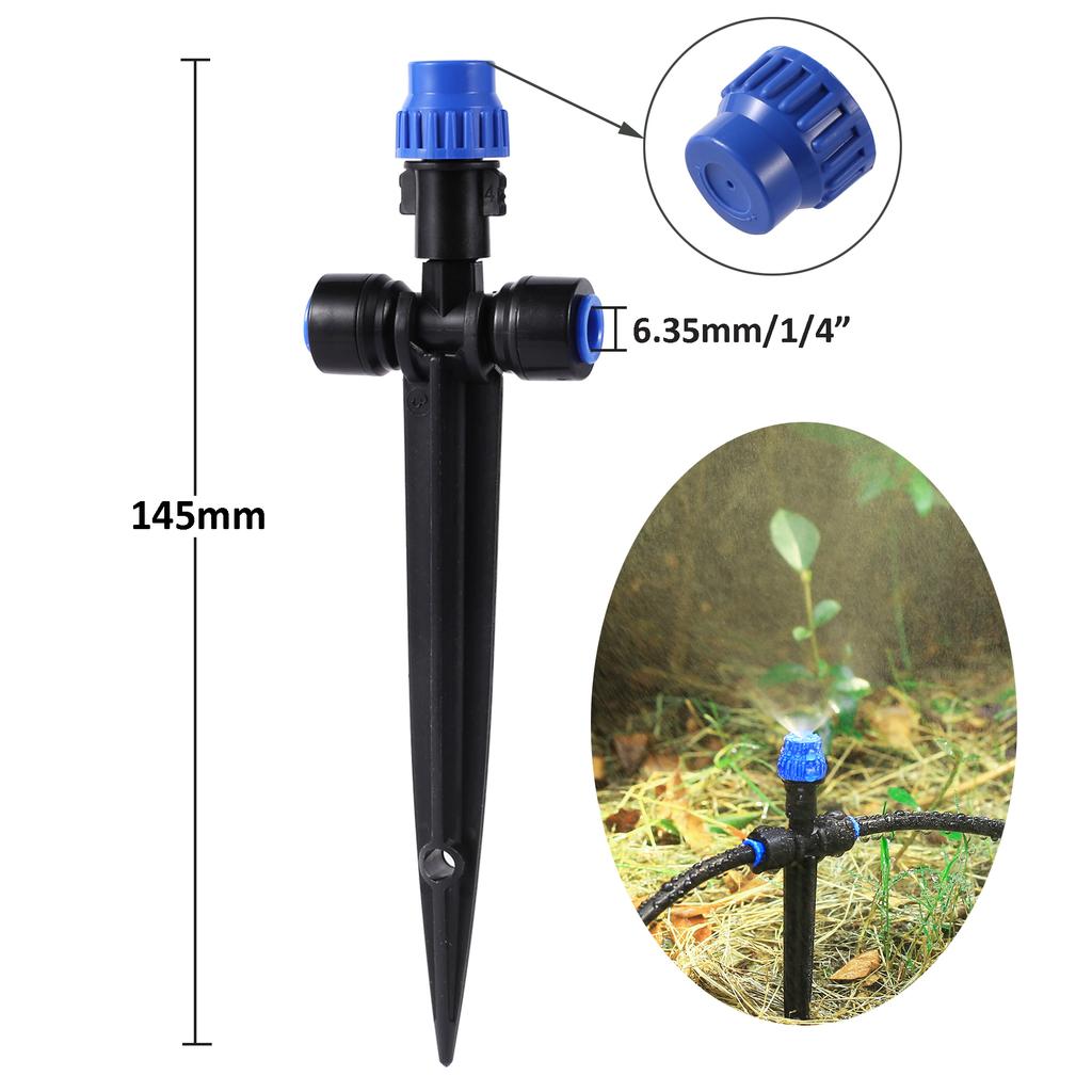 10pcs Irrigation Spray Nozzle 180° Rotatable Adjustable Sprinkler Irrigation Spray Head Suitable For Home Garden Watering System