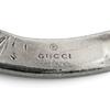 Great GUCCI key ring Arabesque Double G Key Motif Bag Charm Used