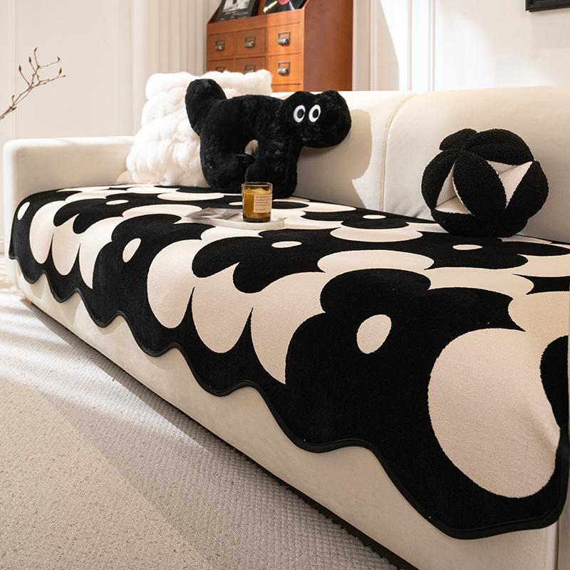 

Premium Sofa Cushion New Four-Season Universal One-Piece Special-Shaped Straight Row Seat Cushion Fixed Non-Slip Cover Cloth Towel 90*90cm