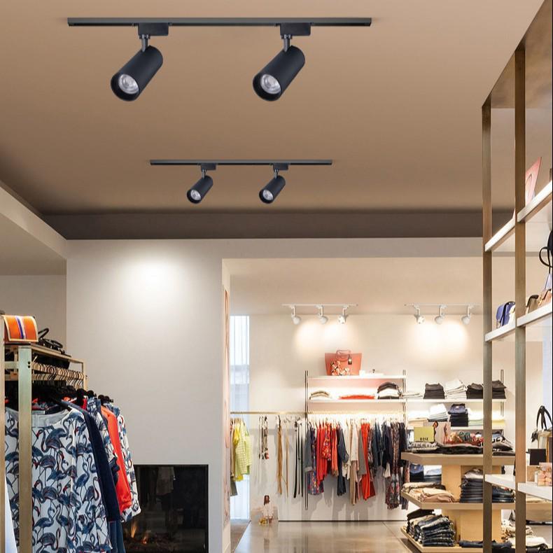 Energy-Saving 30W LED Track Light - Adjustable Angle Spotlight for Clothing Stores