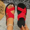 Modische und vielseitige Damensandalen im Sportstil, aus atmungsaktivem Mesh-Gewebe für Komfort, flache Hausschuhe, Damenschuhe