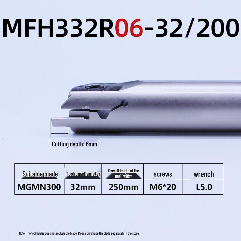 Inner Hole Face Grooving Tool Holder MFHR/L Flat 320/420/325/425 Groove Tool, Spring Steel
