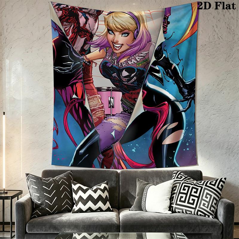 Spider-Man Comics Pattern Home Decor Tapestry, Wall Hanging, Decorative RV Wall Cloth.SGT0917048