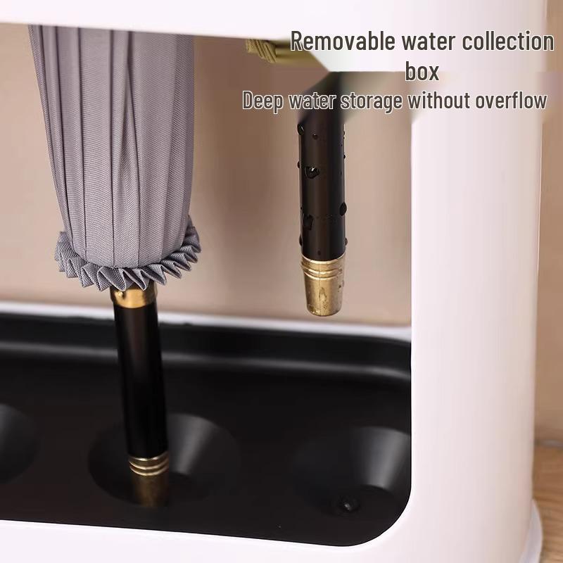 Compact Plastic Umbrella Stand for Entryway – Durable Rain Gear Storage Rack