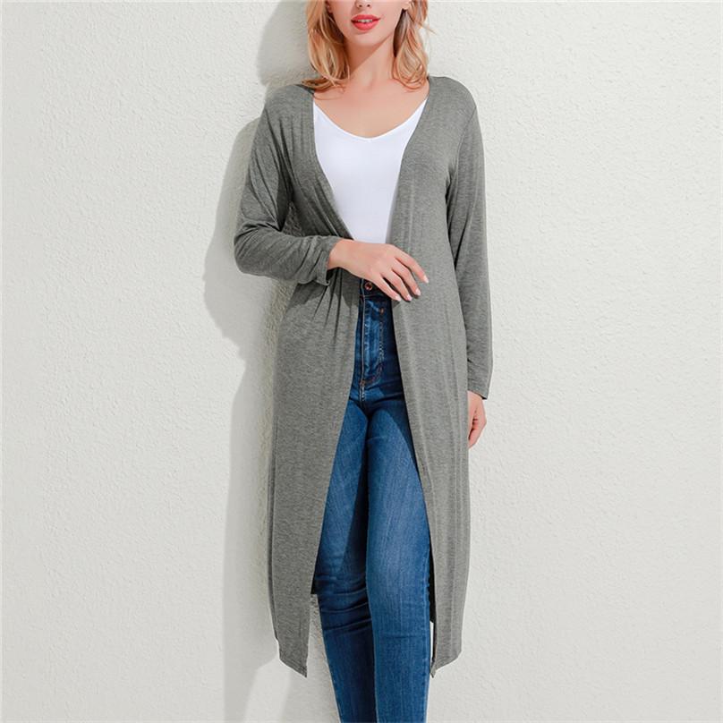 Cardigan Moda Autunno ed Estate Donna Colore Unico Abbigliamento Protezione Solare Camicia Casual Manica Lunga Cappotto Sottile