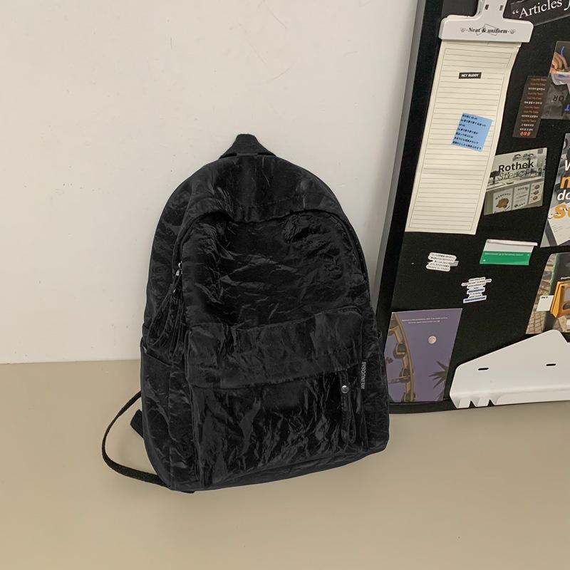 School bag new large-capacity student school bag college style lightweight school bag simple multi-compartment backpack