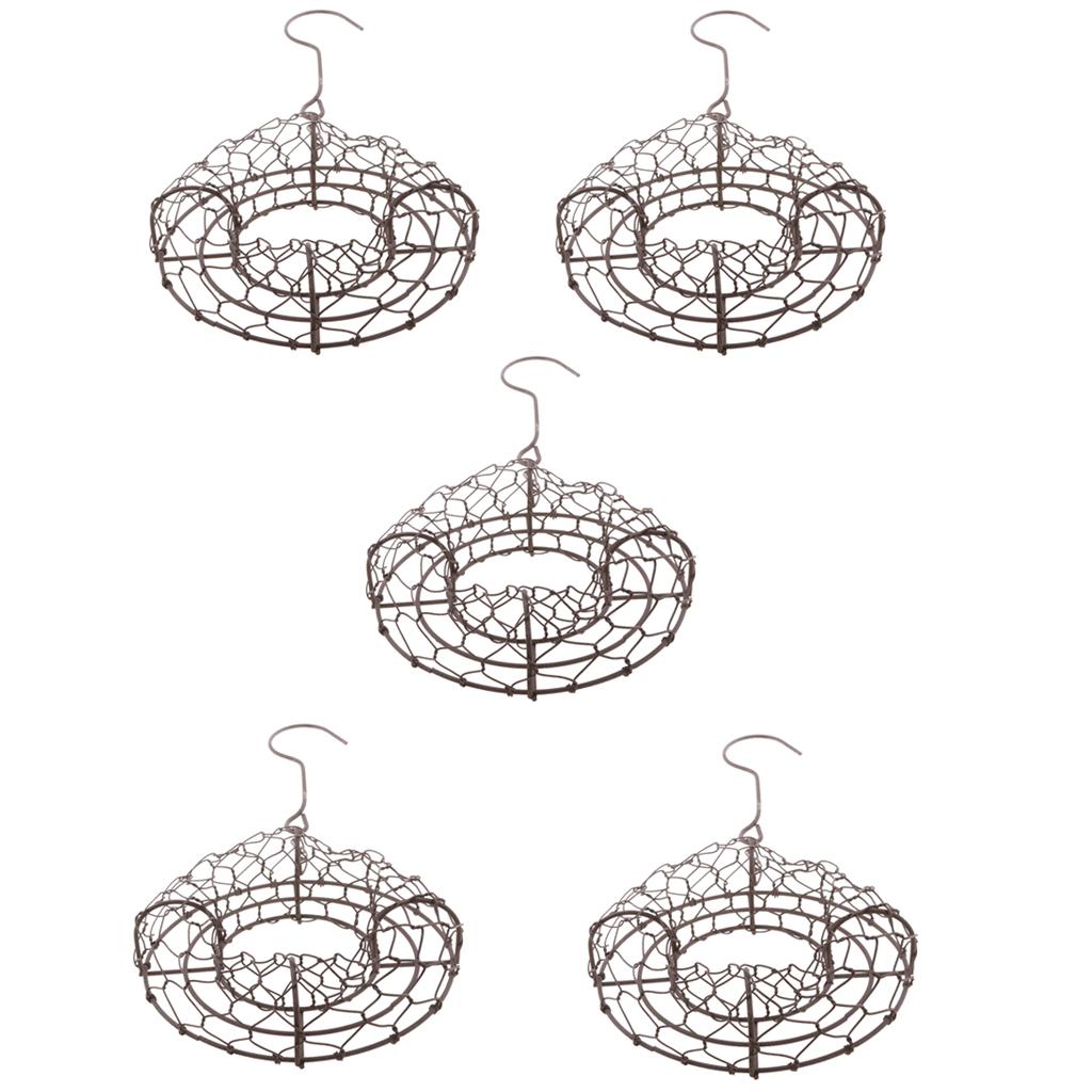 5x Shape Iron Wire Pot Rack Wedding Garden Decor