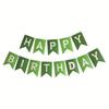 Birthday Party Decoration Bronzing Dovetail Flag Happy Birthday Birthday Flag Banner Bunting Custom