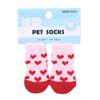 Pet Silicone Gel Print Cat Shoes Slippers Dog Socks Knitted Socks Paw Protector