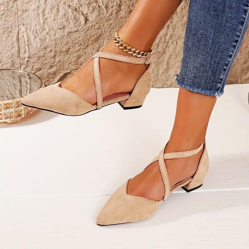 Burgunderfarbene Dameneinzelne Schuhe Frühling Flachsohlige Spitze Vielseitige Sanfte Fee Schuhe Kreuzgurt Damenschuhe