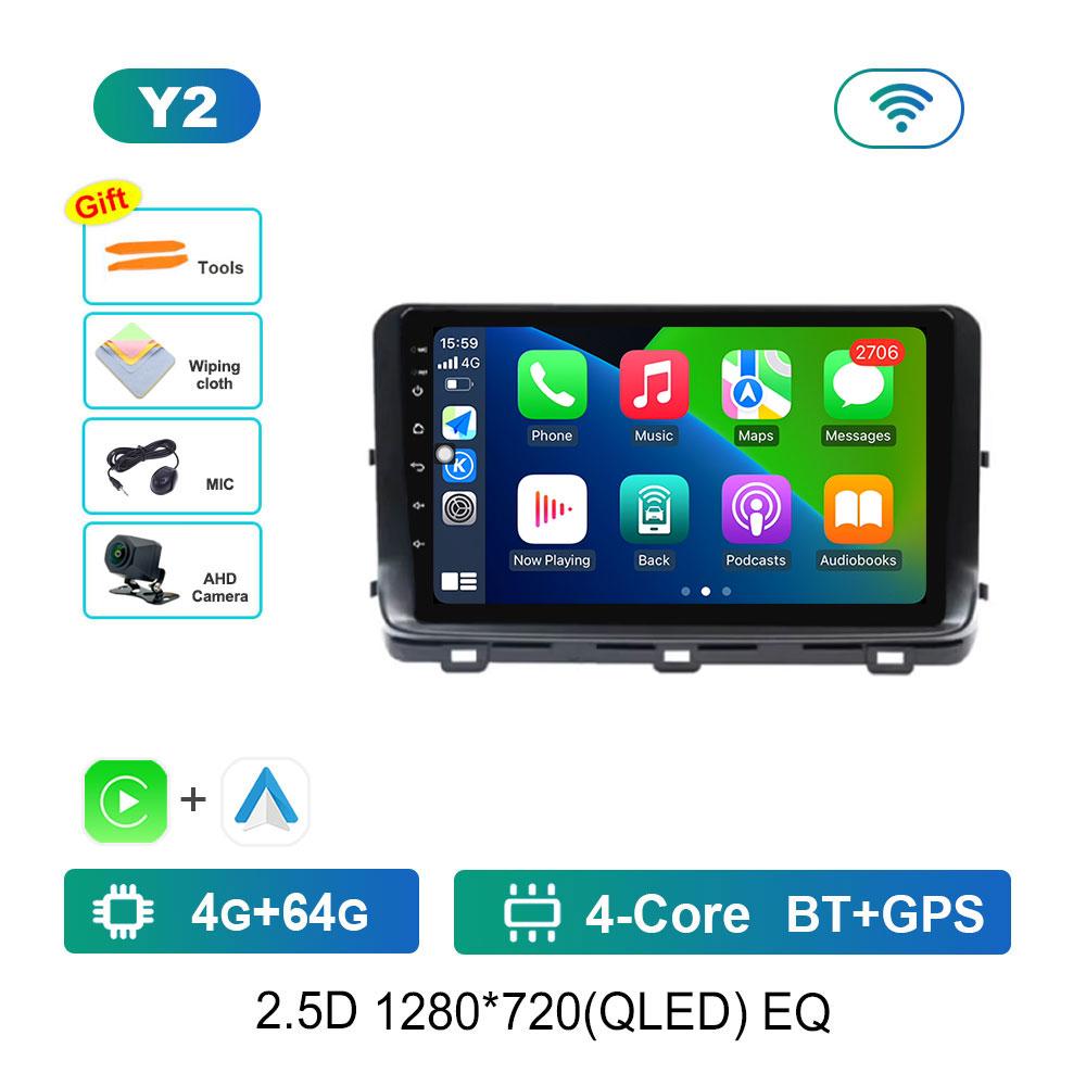 Car Radio Multimedia Player Android 14 Intelligent System for Kia Ceed 3 CD 2018 - 2022 2.5D Screen GPS Navigation WiFi BT