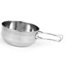 Tazón Plegable para Sopa Acero Inoxidable Olla para Senderismo Utensilios de Picnic para Camping al Aire Libre Grande 700ml