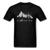 Cycle Life Heartbeat Biker Tshirt Mountain Forest Hiking Printed Tops & Tees Compass Bike Casual Funny T-shirts 100% Cotton