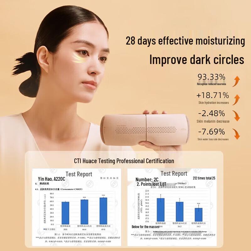 Breo Eye Massager with Heat and 3D Visual Window CN Plug (adapter Included)