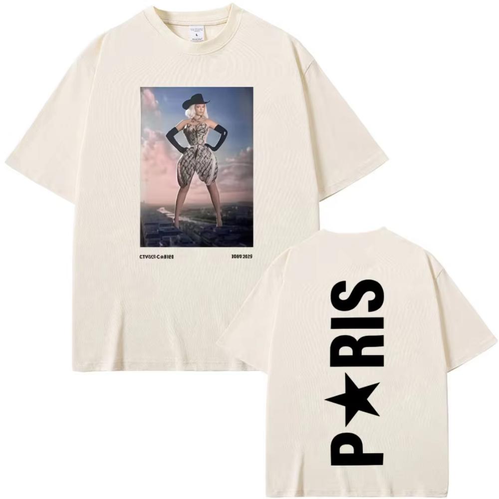 Zpěvačka Beyonce Cowboy Carter Harajuku Grafická trička Humor Vysoká kvalita Oversized Pánská Dámská Krátký rukáv Hip Hop Ležérní Tričko