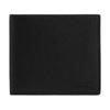 11 Letter Logo Snap Smooth Calfskin Wallet Men Wallet Black CR378-BLK